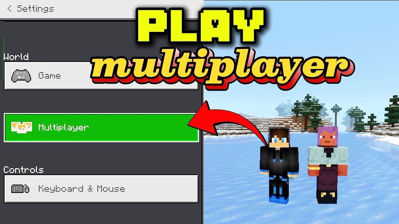 How to play multiplayer🫂 in Minecraft pocket edition 1.21 