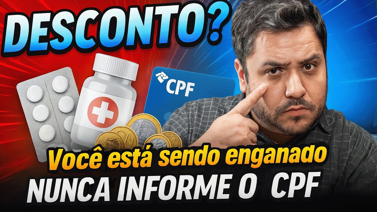 O GOLPE DO DESCONTO: A mentira que a farm&aacute;cia te conta ao pedir seu CPF