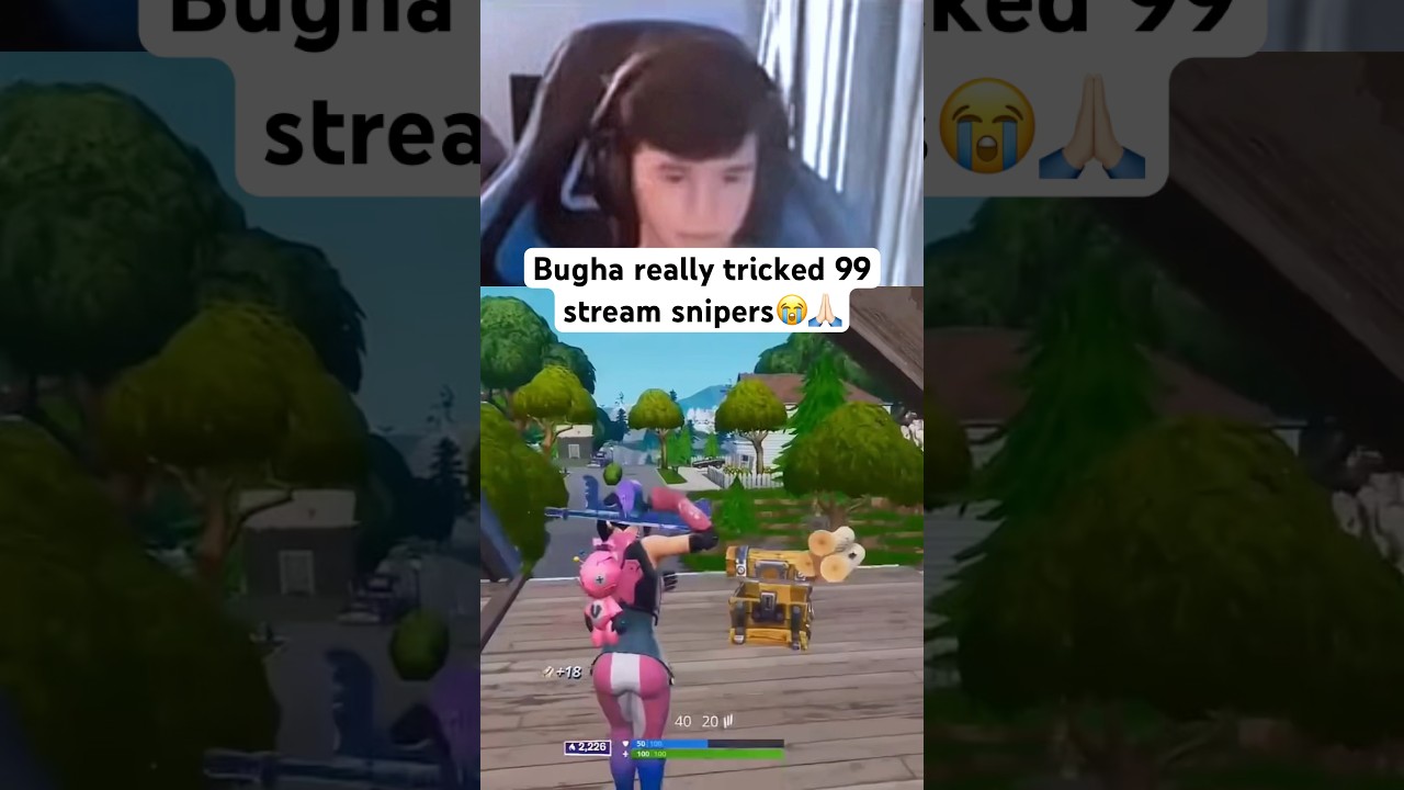 Bugha tricked 99 stream sniper😭🙏🏻 #fortnite #fortniteclips #subscribe #youtubeshorts #bugha