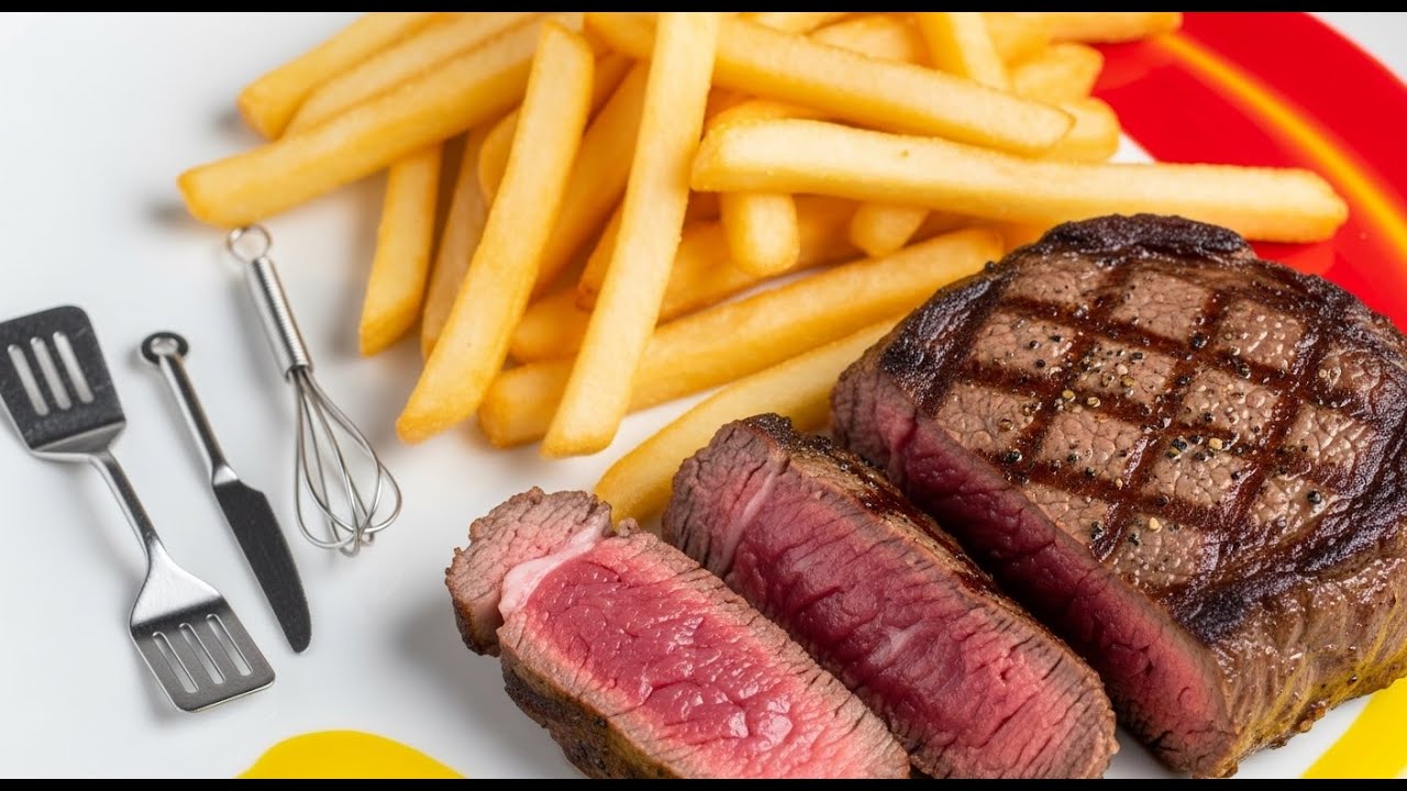 STEAK FRIES 🥩🍟 | Incredible Juicy Recipe You Will Fall in Love With (ASMR Cooking)