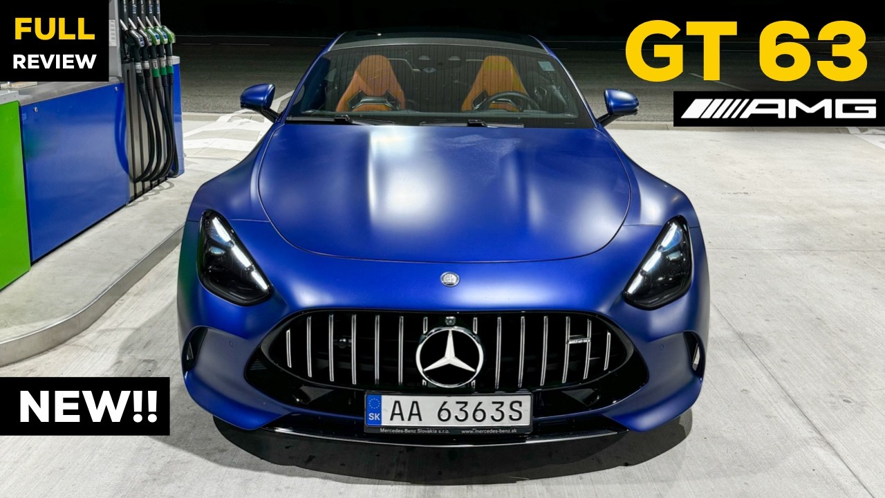 2024 MERCEDES AMG GT 63 NEW V8 BITURBO Coupe! FULL Night Drive Review BRUTAL Sound