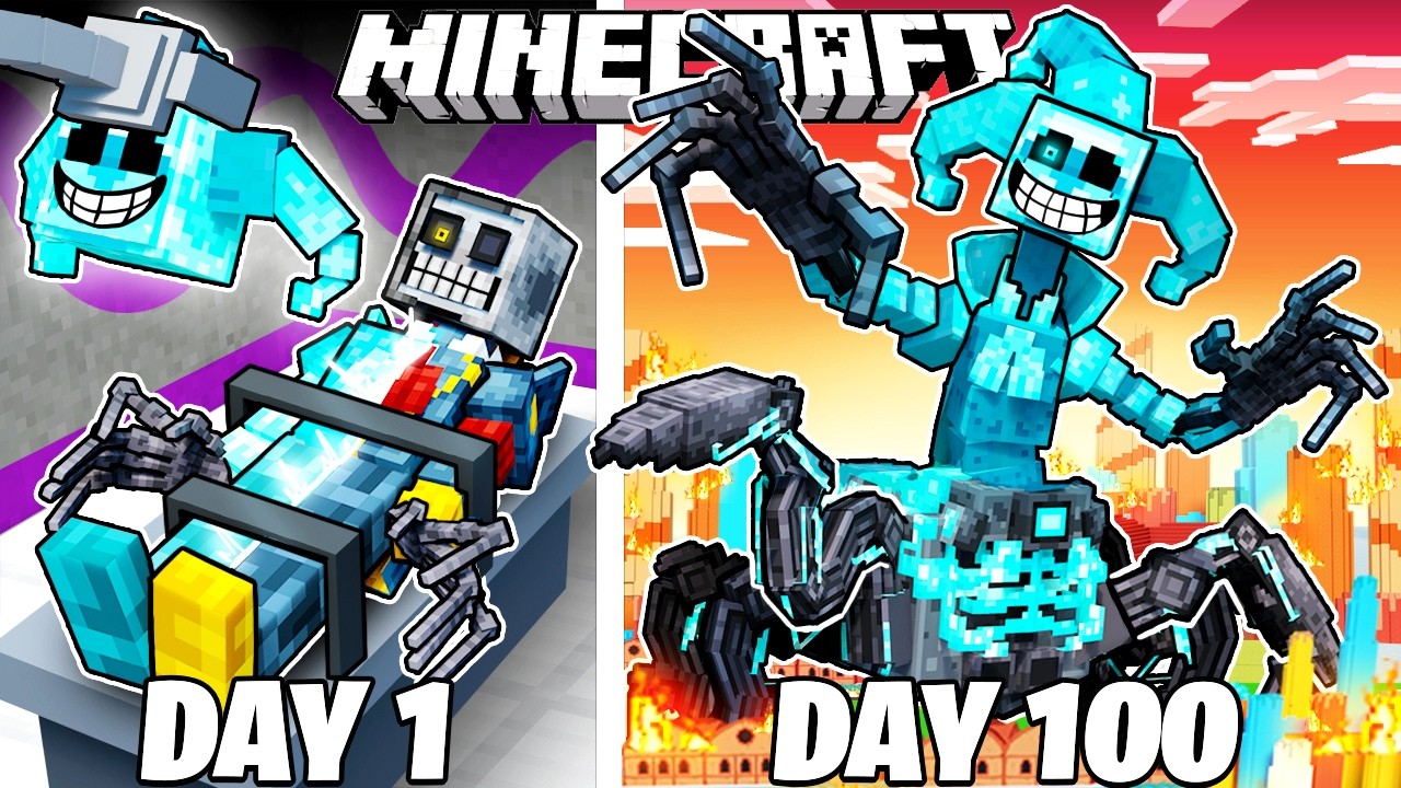 I Survived 100 Days as DIAMOND PROTOTYPE in Minecraft!