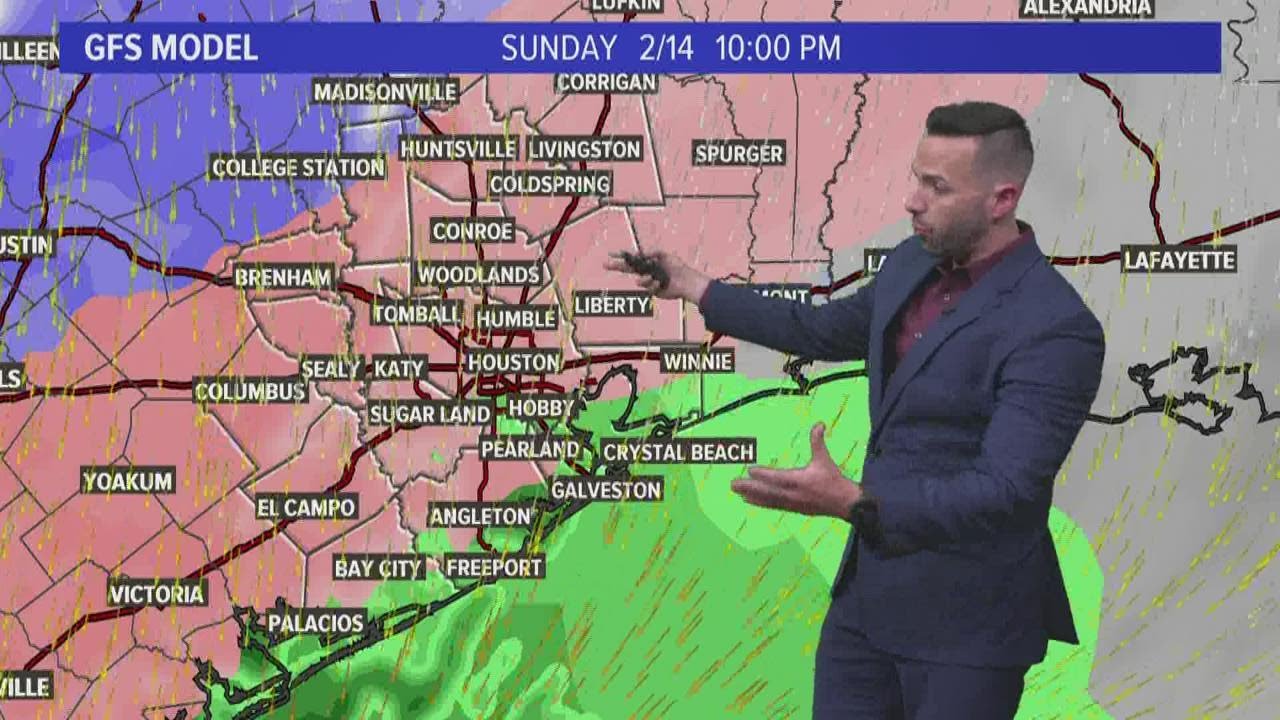 Houston forecast: Freezing rain, sleet to being Sunday