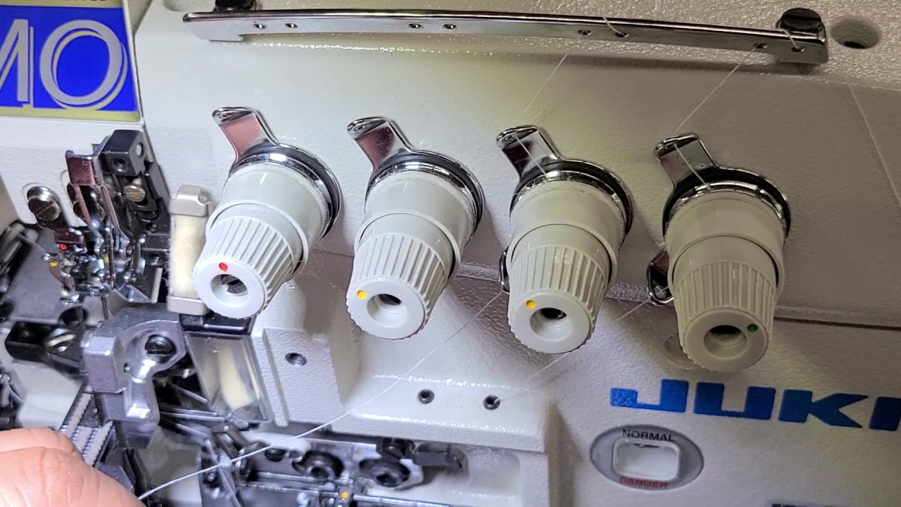 Juki MO-6816S threading video - SewingGold.com