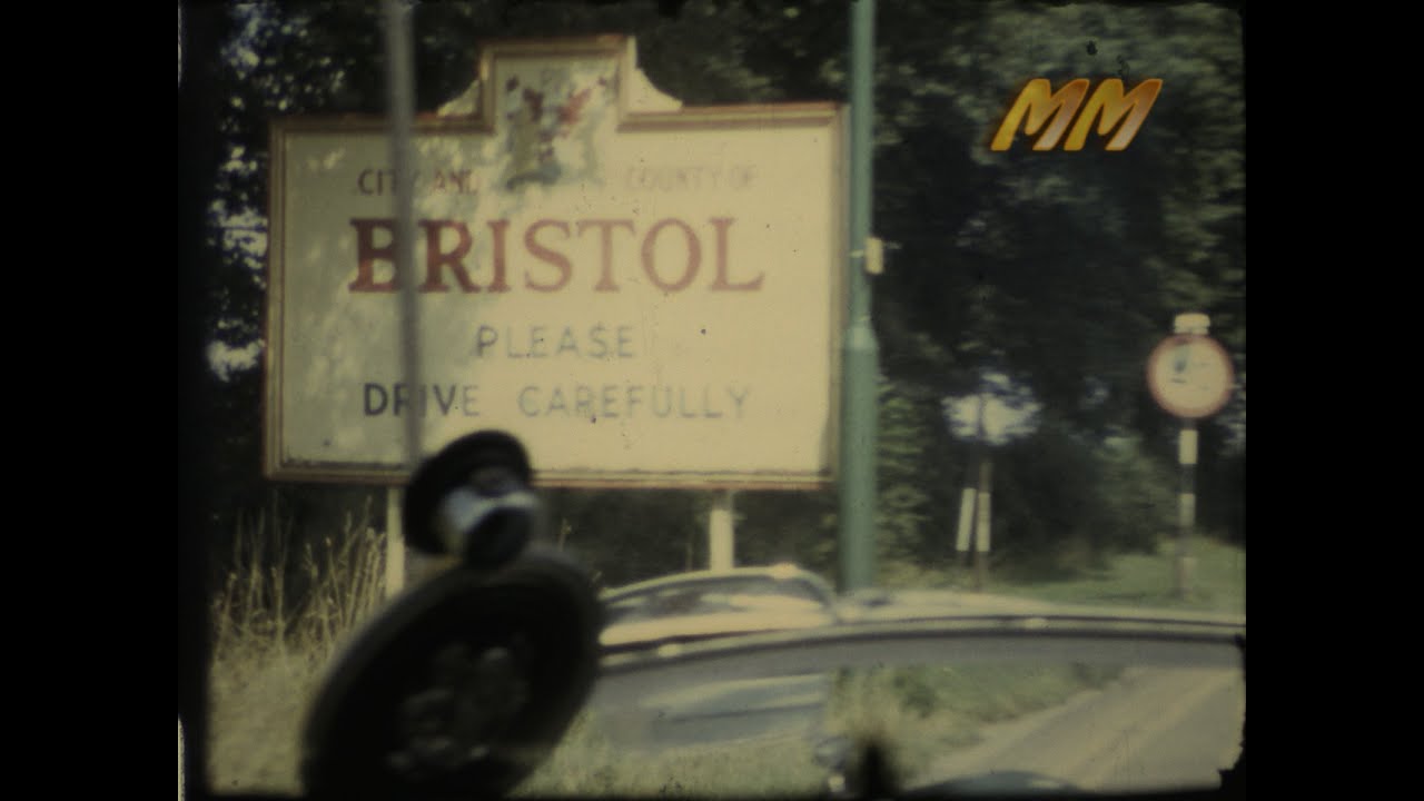 Drive into Bristol England 1968ish old cine film 003