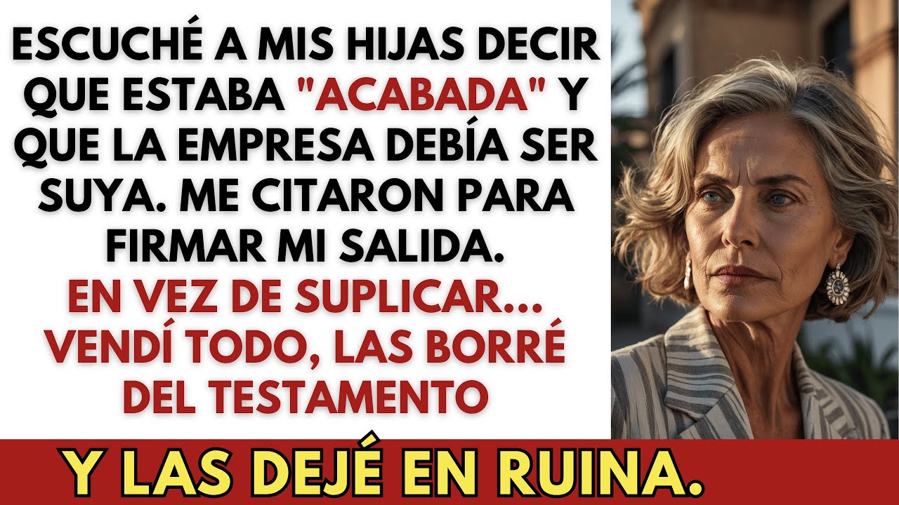 Mis hijas me echaron de mi propia empresa — así que las dejé fuera del testamento y en bancarrota