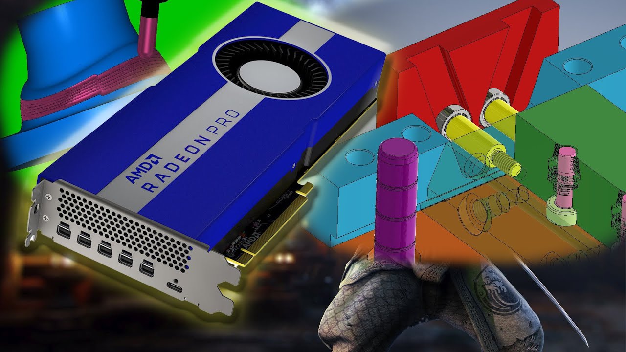 Ganga gamer Amd Radeon pro W5700 para cad, edición y realidad virtual. Es una bestia oculta