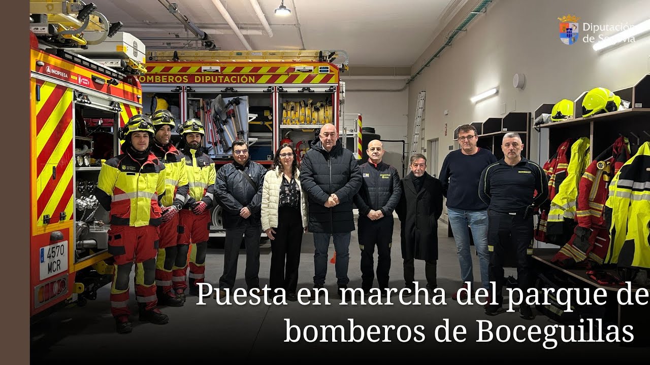 La Diputación acerca pone en marcha el parque de bomberos de Boceguillas