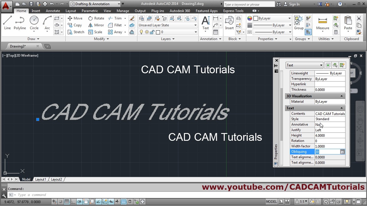 How to Create Text in AutoCAD | AutoCAD Training Tutorial for Beginners | Lesson - 7