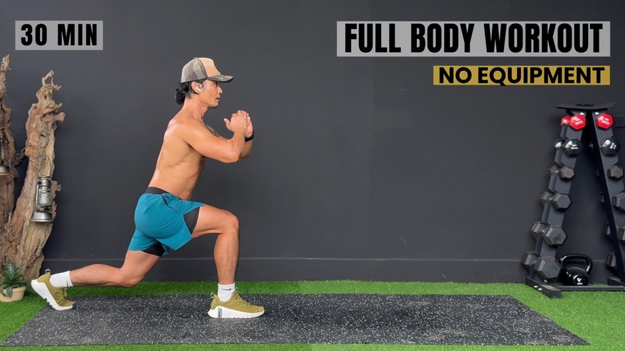 30 MIN FULL BODY HIIT Workout | No Equipment Fat Burning At Home | No Repeat