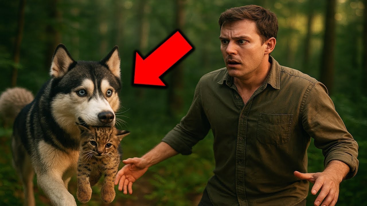 A husky brings home a bobcat and won't let it go. Then something shocking happens!