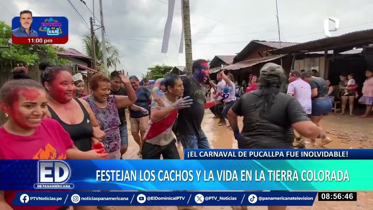 Pucallpa celebra a lo grande sus carnavales: ni los reporteros se salvan de los ataques con pintura