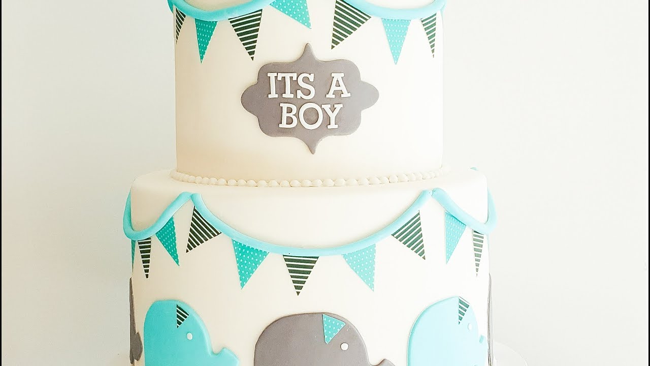 BABY Shower ELEPHANT Inspired Cake- Rosie's Dessert Spot
