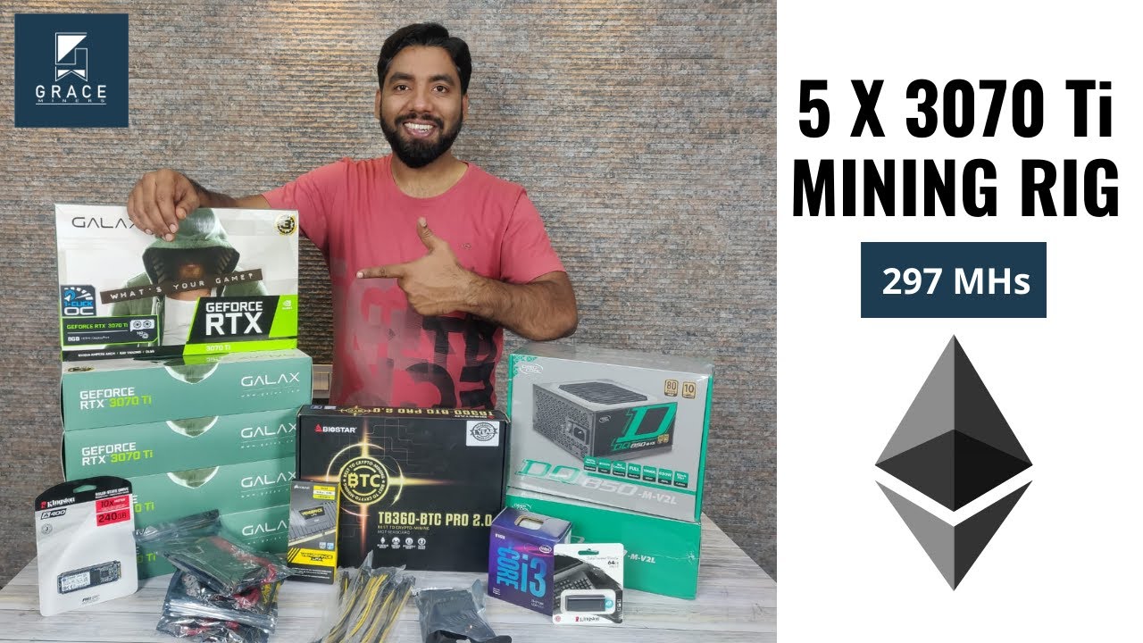 5 x 3070 Ti ETHEREUM MINING RIG | ETHEREUM MINING RIG IN HYDERABAD | GRACE MINERS