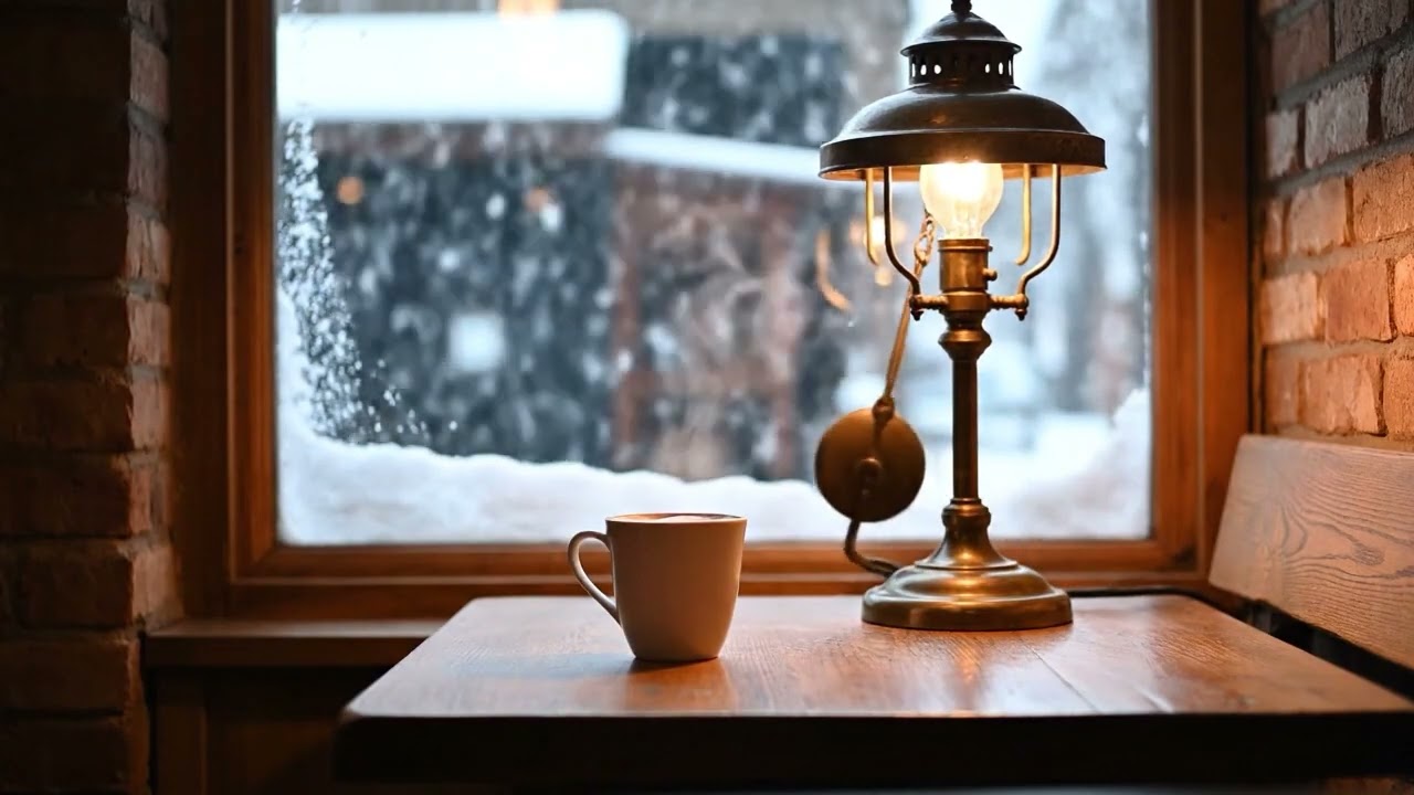 冬のカフェBGM ☕❄ 静かな雪の日のヒーリング音楽｜作業・勉強・リラックス用（1時間）