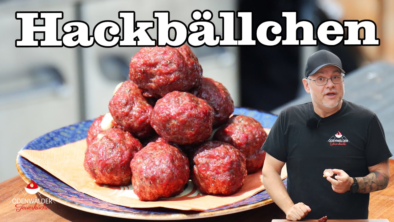 Mozzarella-Hackbällchen vom Grill – würzig, saftig & voller Geschmack