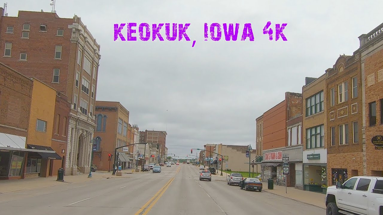 Iowa's Southern Most City: Keokuk, Iowa 4K.