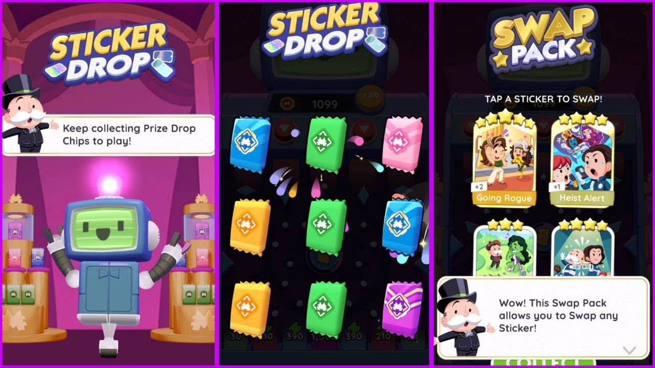 Monopoly Go | 2300 Peg-E Chip | x30 STICKER DROP | x5 Free 5⭐️ ​⁠@monopolygo #monopolygo #giveaway
