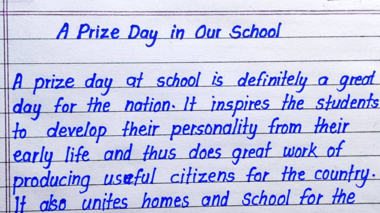 Essay on A Prize Day in Our School | A Prize Day in Our School Essay Writing in English |