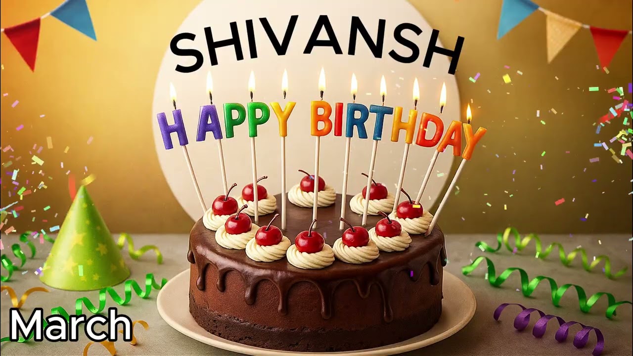 Happy Birthday SHIVANSH.  March Version