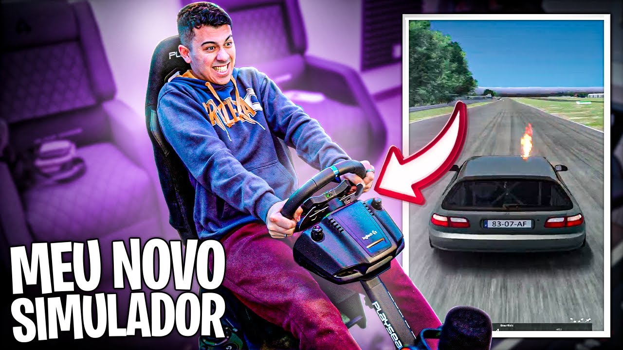 O MEU NOVO SIMULADOR DE CORRIDAS DO AÇO ! | AllSpeedDrive