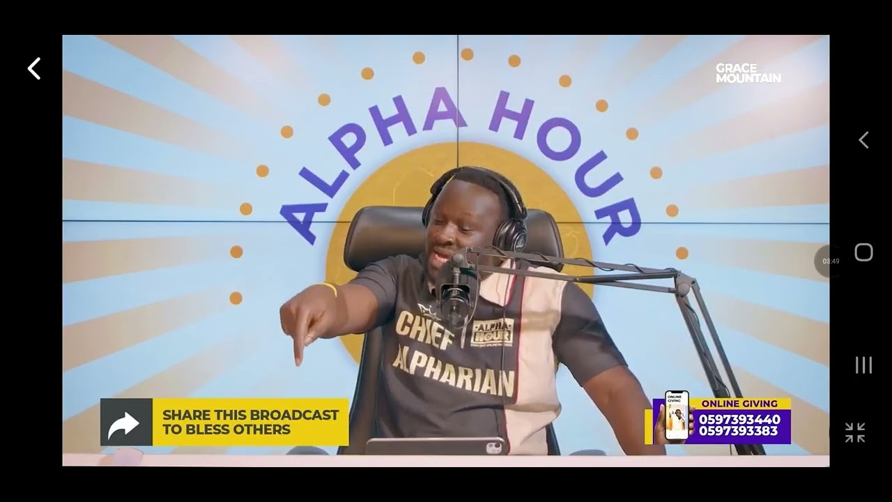 Received the prophetic declaration from pastor Elvis Agyemang in ALPHA HOUR prayers #alphahour