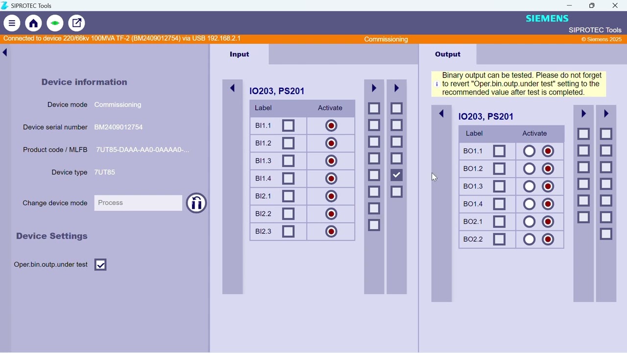 How to Perform Hardware & Commissioning Tests on SIPROTEC 5 using DIGSI 5 #How to check hardware