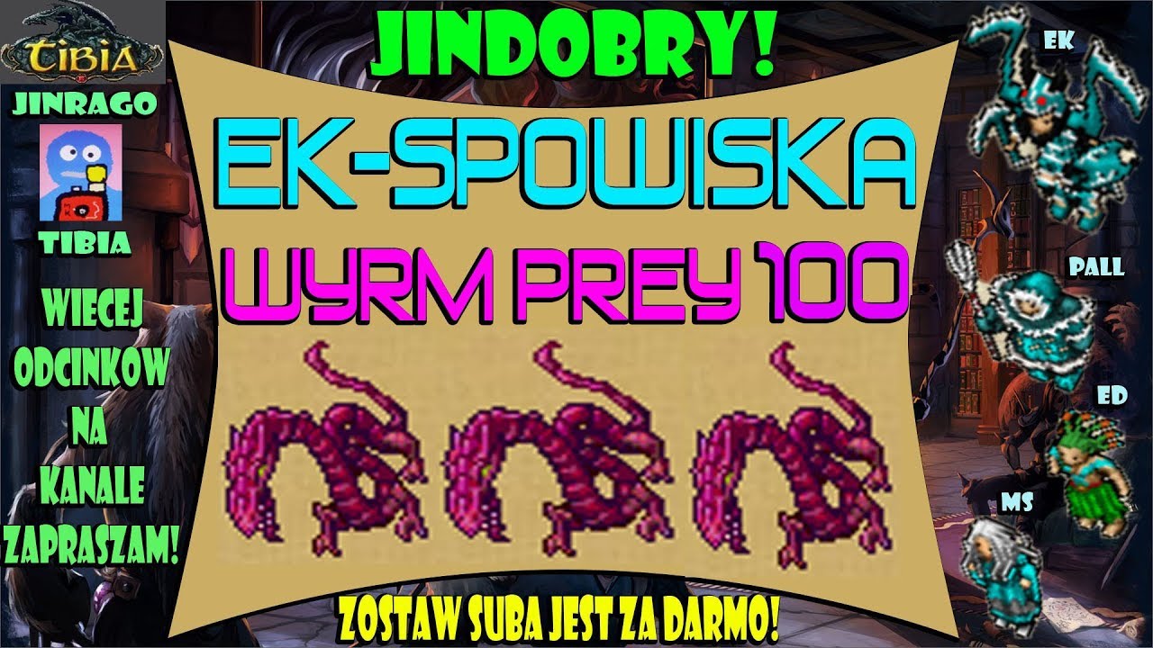Tibia - Wyrmy Liberty Bay Prey Exp 108 EK-spowiska