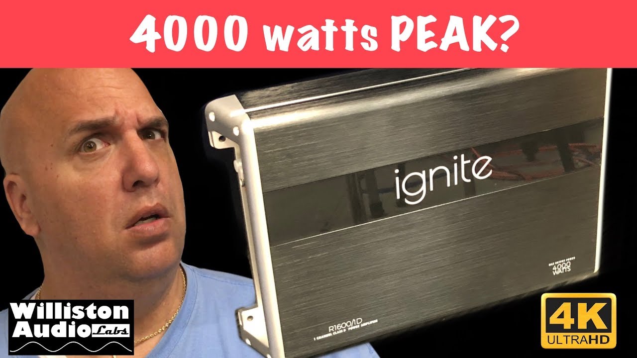 4000 watts for $75? Ignite Audio R1600/1D Amp Dyno Test (4K)