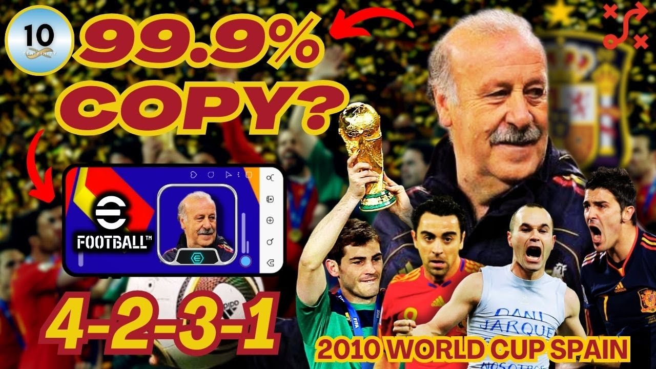 I Cloned DEL BOSQUE’S 2010 SPAIN Tactics in eFootball | Reliving the Glory 21