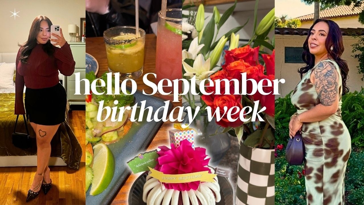 WEEKLY VLOG! 🧁 | Birthday vlog, last days of summer, healthy habits, “The Great Lock-in” prep