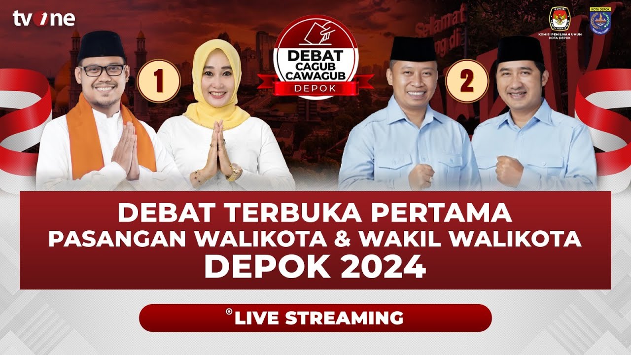 [LIVE] Debat Perdana Calon Walikota & Wakil Walikota Depok 2024 | tvOne