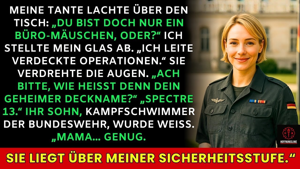 Sie nannte mich „Büro-Mäuschen“ – dann verstummte ihr Kampfschwimmer-Sohn