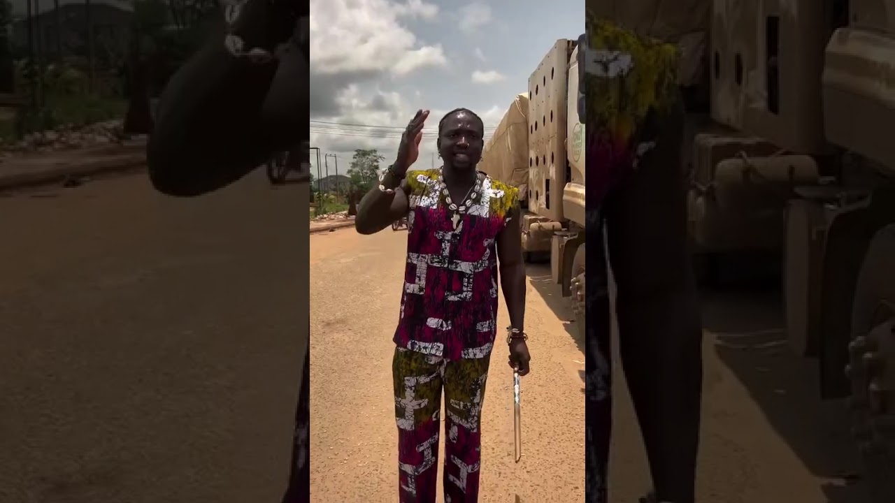 VeryDarkMan Blocks Dangote Trucks in Auchi
