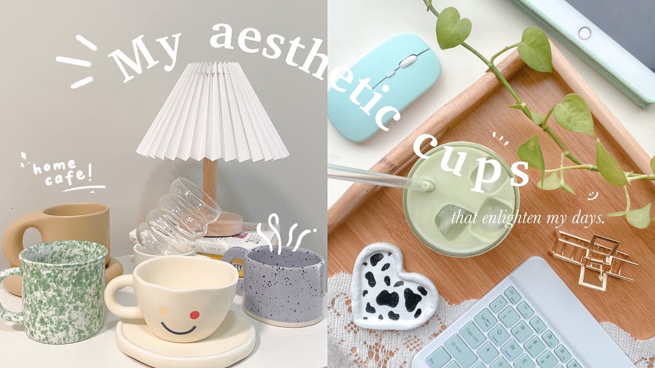 VLOG | Home cafe ☕️ My aesthetic cups collection that enlighten my days🌷 Taobao and shopee haul ✨