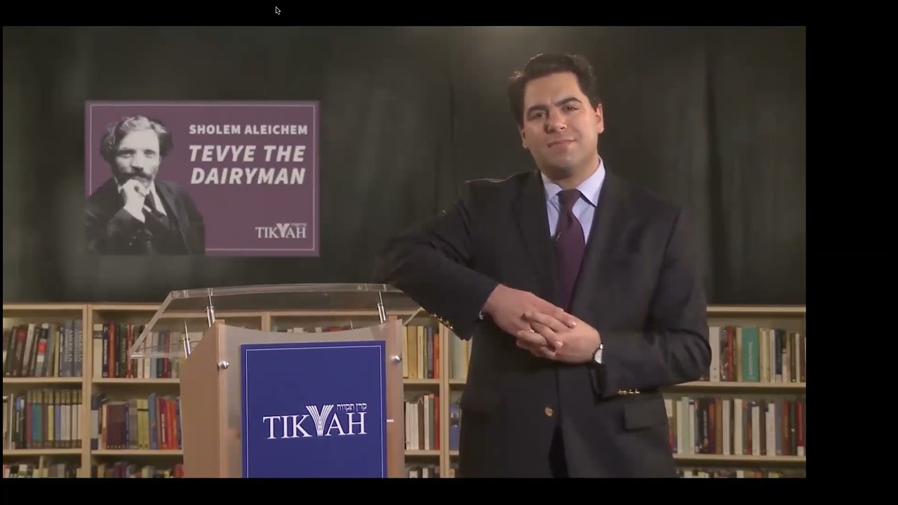 Prof. Wisse guides us through Tevye the Dairyman by Sholem Aleichem.