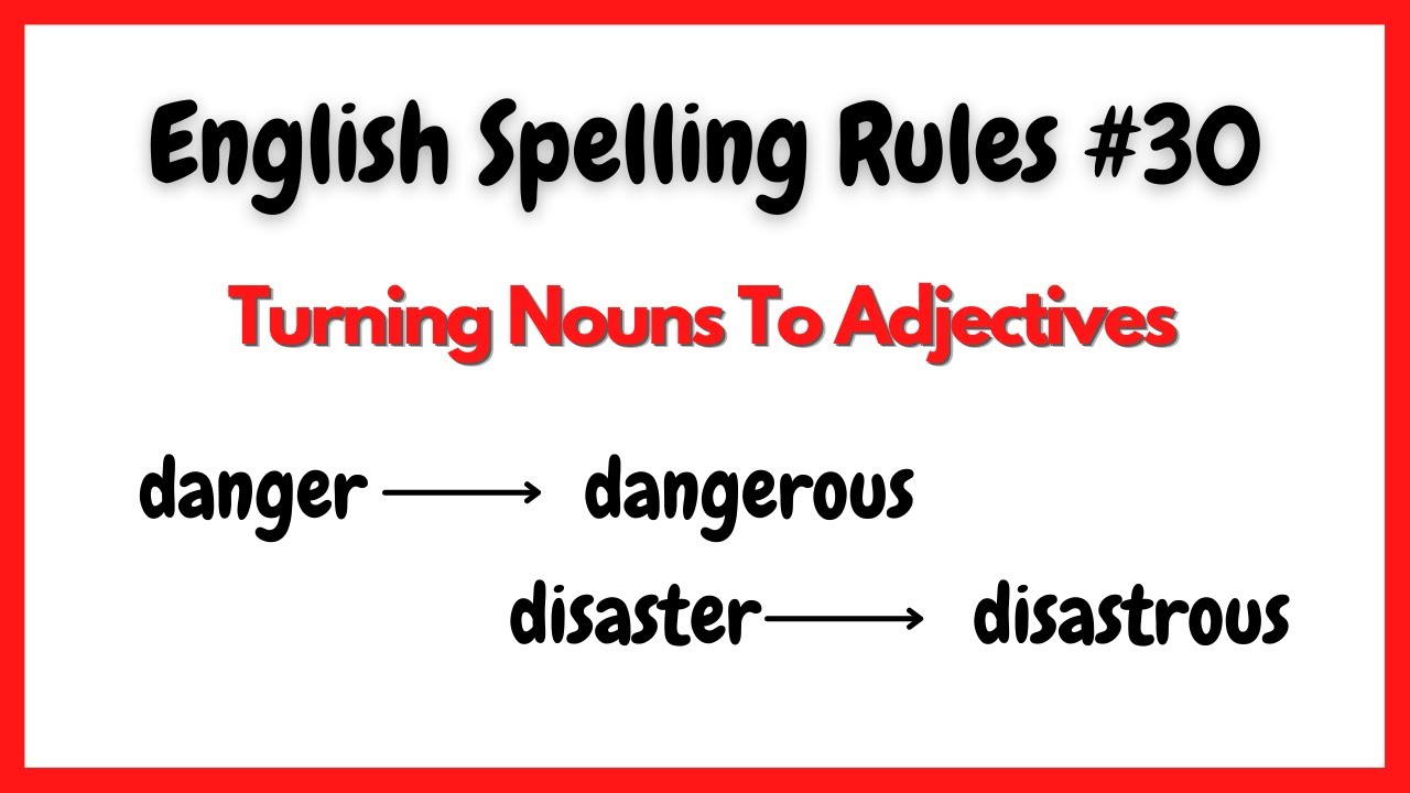 English Spelling Rule #30/ OUS Words