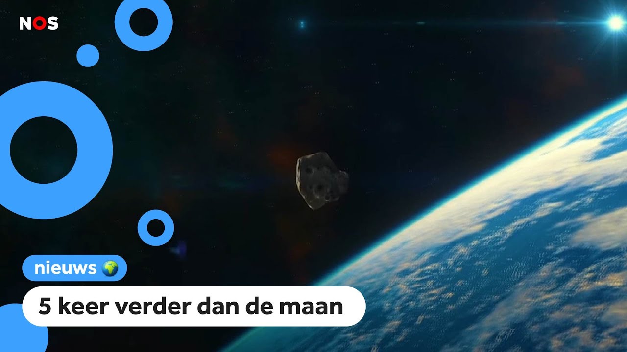 Asteroïde vliegt vlak langs de aarde