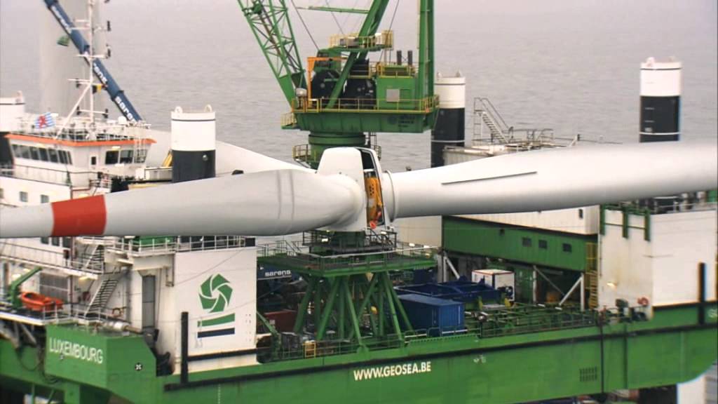 Windparken in het Belgisch deel van de Noordzee