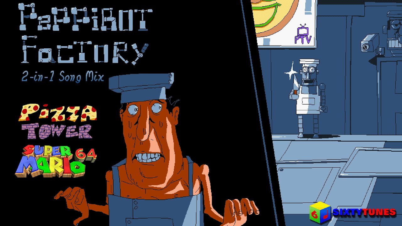 Pizza Tower - Peppibot Factory (2-in-1 Song Mix) | SM64 Remix