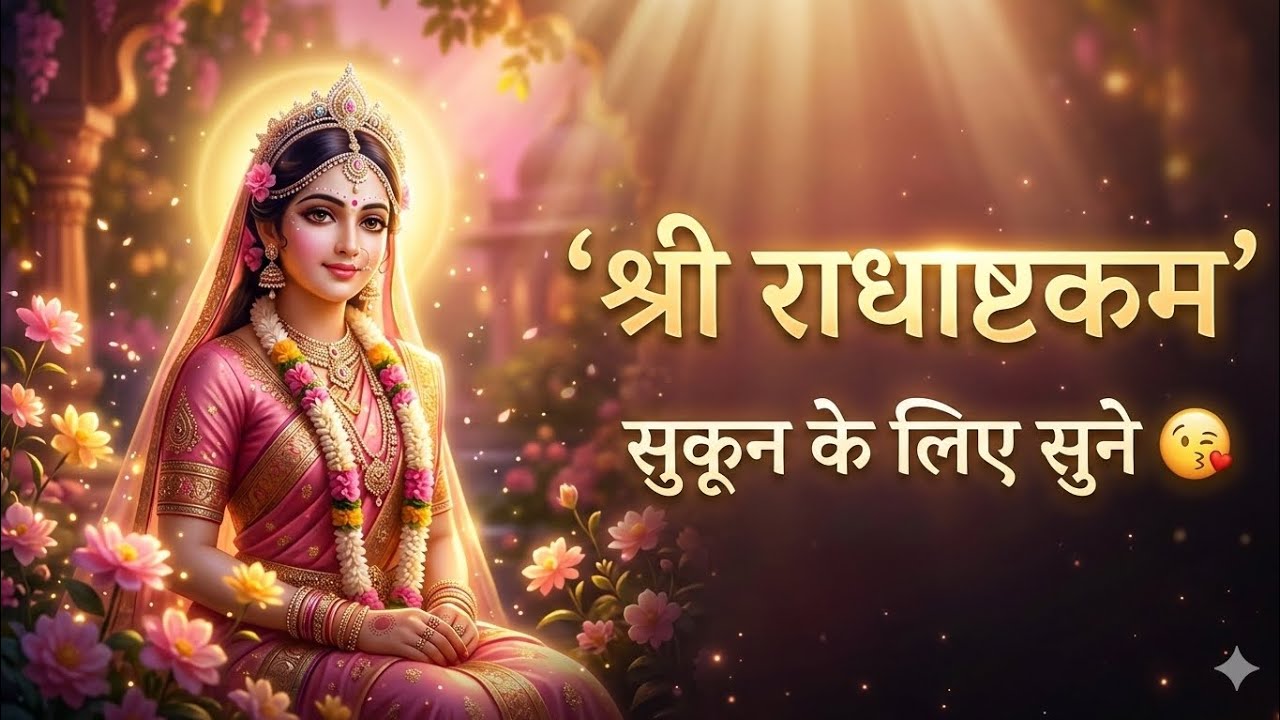 श्री राधाअष्टकम 🙏 मन को शांति देने वाला मधुर स्तोत्र - Radha Ashtakam. Radha Rani Lastest Bhajan 