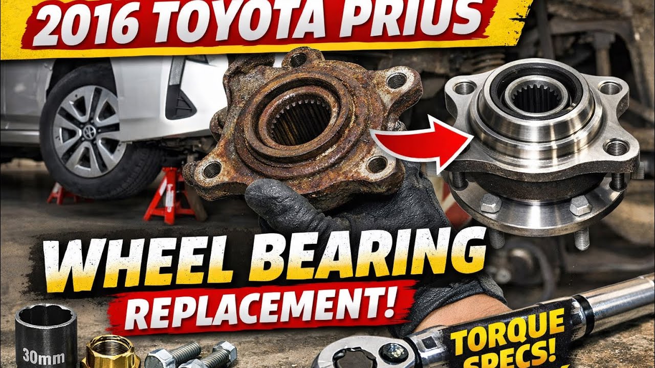 2016 Prius Wheel Bearing Replacement - Tools, Torque Specs & Tips