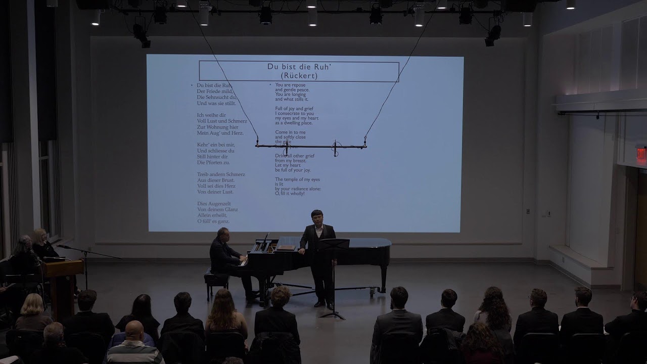 Department of Music: Liederabend with Susan Youens, guest speaker