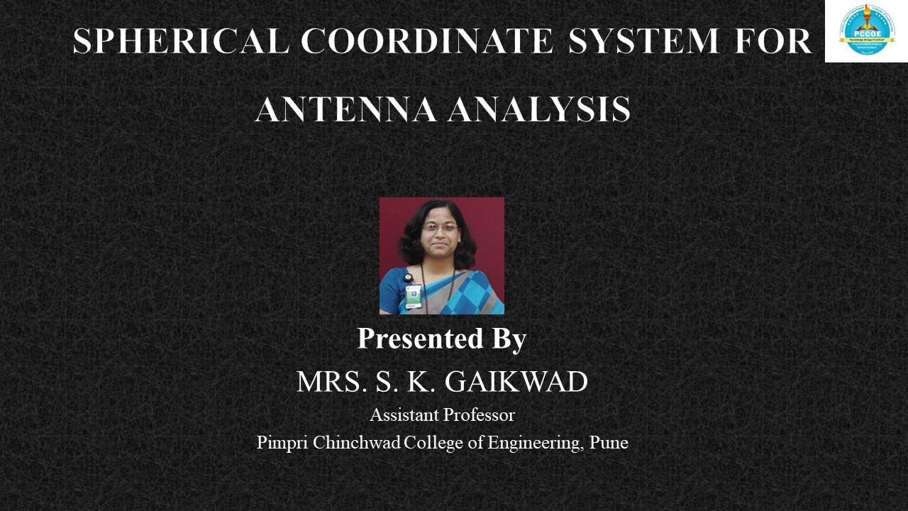 Spherical coordinate system for antenna analysis