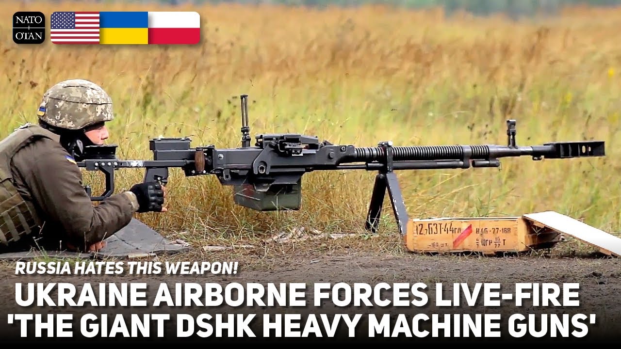 RUSSIA Hates this Weapon! UKRAINE Airborne Forces Fire 'The Giant DShK Machine Guns'