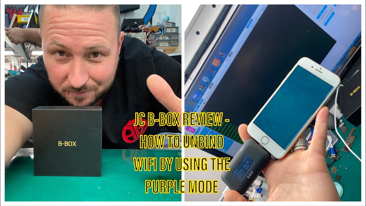 REVIEWS - JC DFU BOX C3 - JC B-BOX - HOW TO EASY UNBIND WIFI ON ANY iPHONE BY USING THE PURPLE MODE