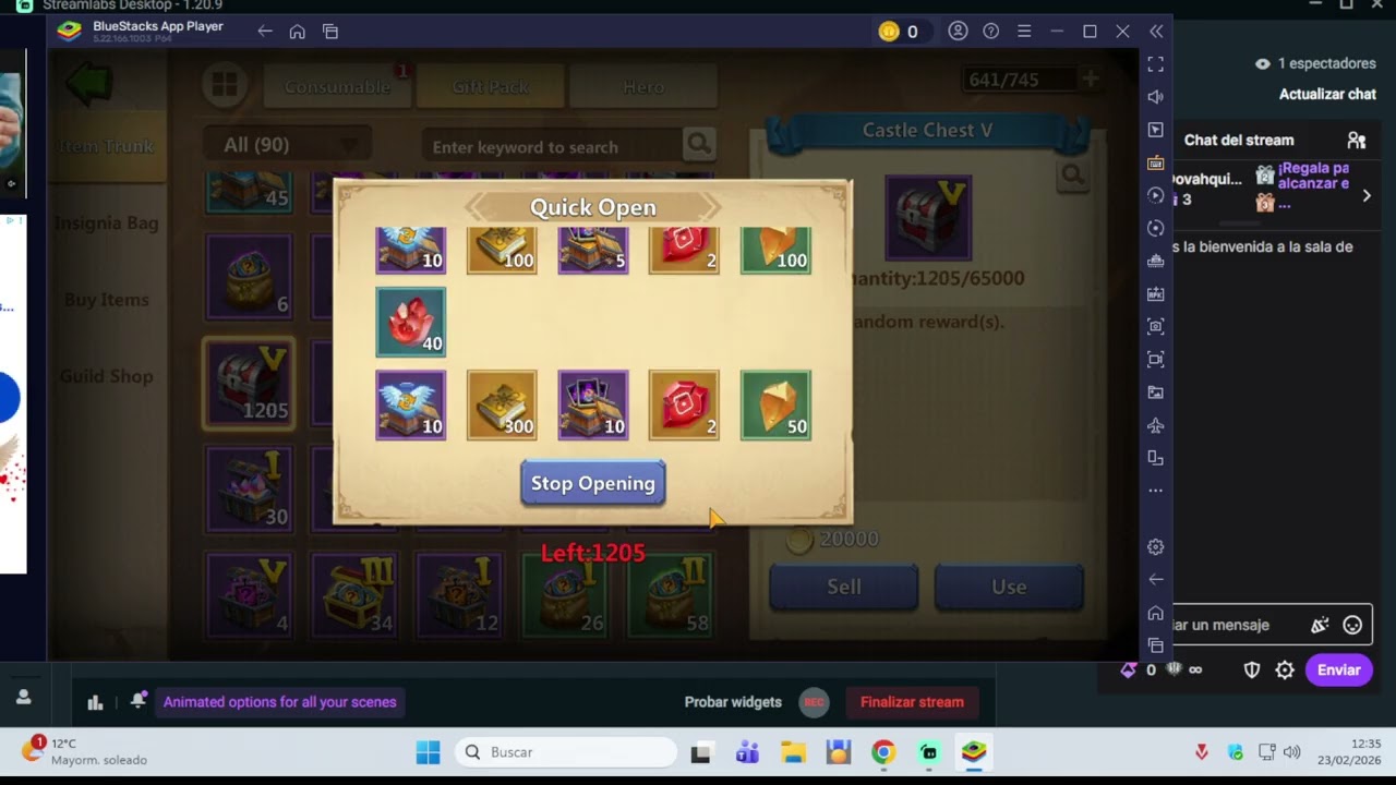 Castle Clash opening chests, boxes, bags... (23-2-2026)