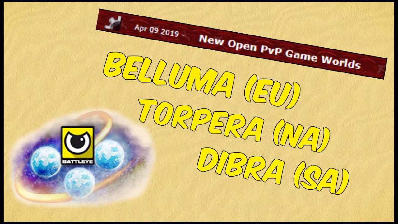 Tibia Nowe Światy Open PVP Belluma EU | Kwiecień 2019