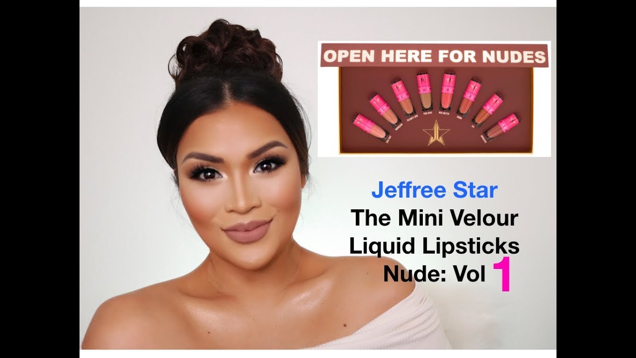 JEFFREE STAR COSMETICS Mini Velour Liquid Lipstick Nude 1 Swatches by Swatch Queen