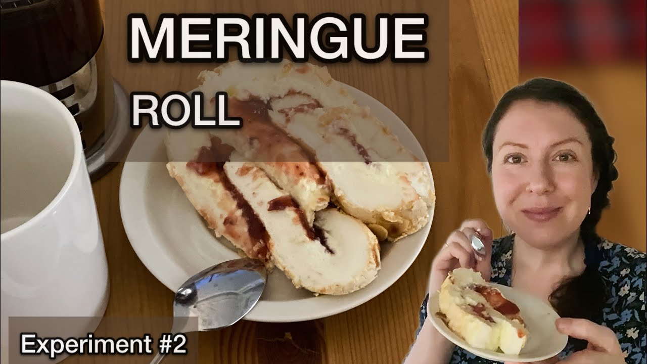 Meringue Roll 2 🍰 A Second Calm Baking Experiment | Learning & Enjoying